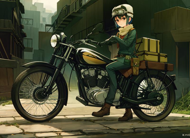 08765-4289142846-beautiful, masterpiece, best quality, 1girl, kino, belt pouch, fur hat, goggles on headwear,  hermes, kino no tabi, motor vehicl.png